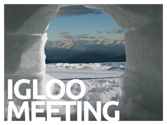 igloo meeting sight from an iglu