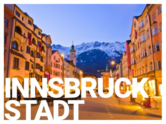 Altstadt Innsbruck bei Nacht